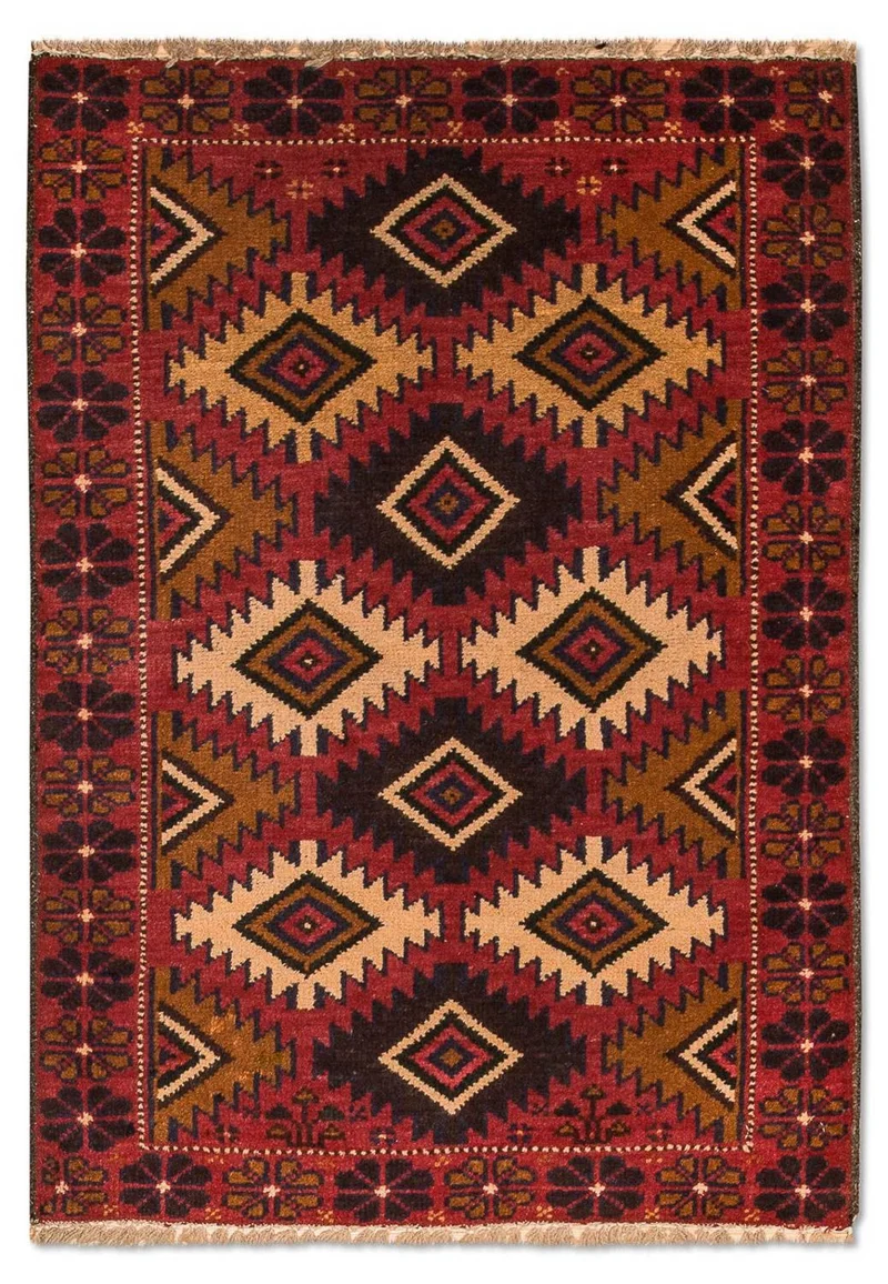 Belutsch Teppich 79x118cm - Orientteppich - rot