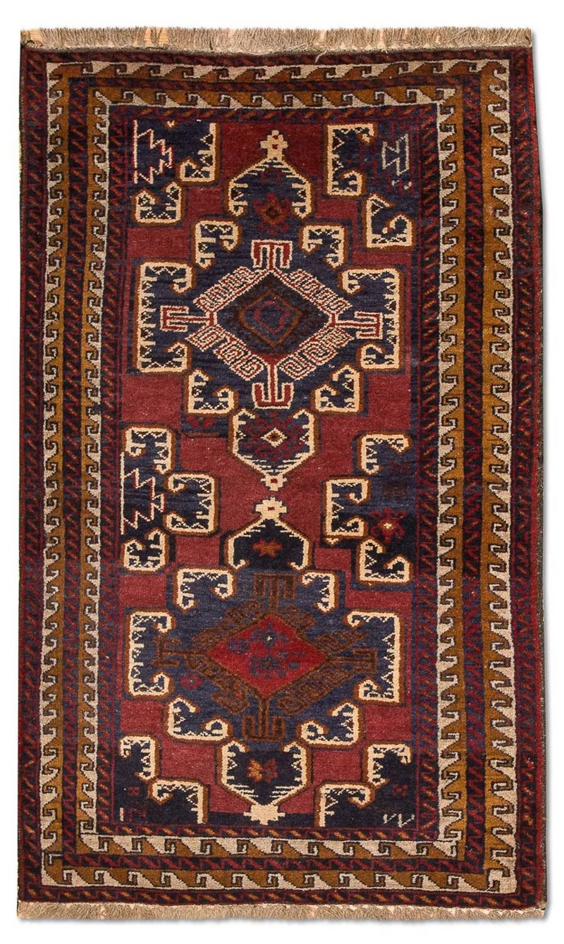 Belutsch Teppich 82x147cm - Orientteppich - blau