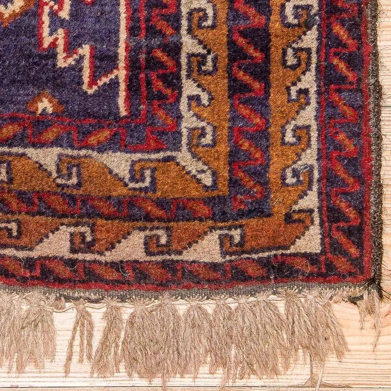 Belutsch Teppich 82x147cm - Orientteppich - blau