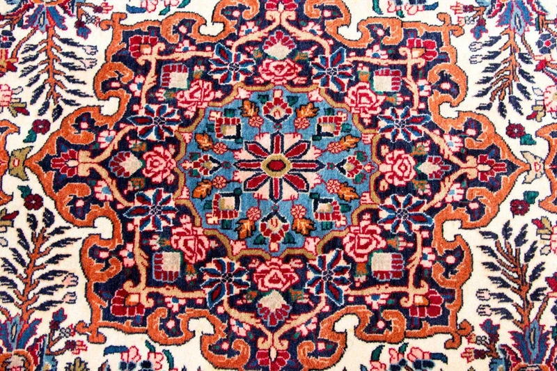 Ghom Teppich 213x333cm - Perserteppich - beige
