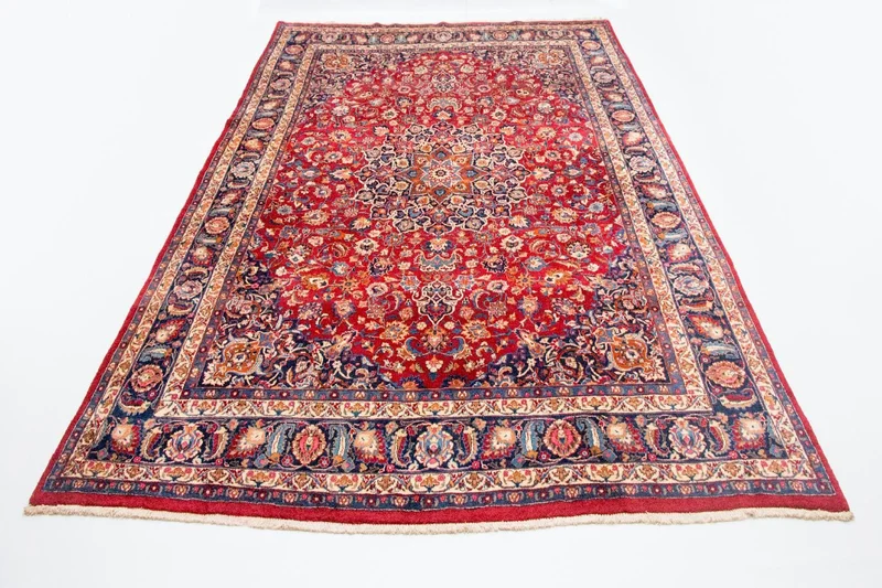 Maschad Teppich 293x396cm - Perserteppich - rot