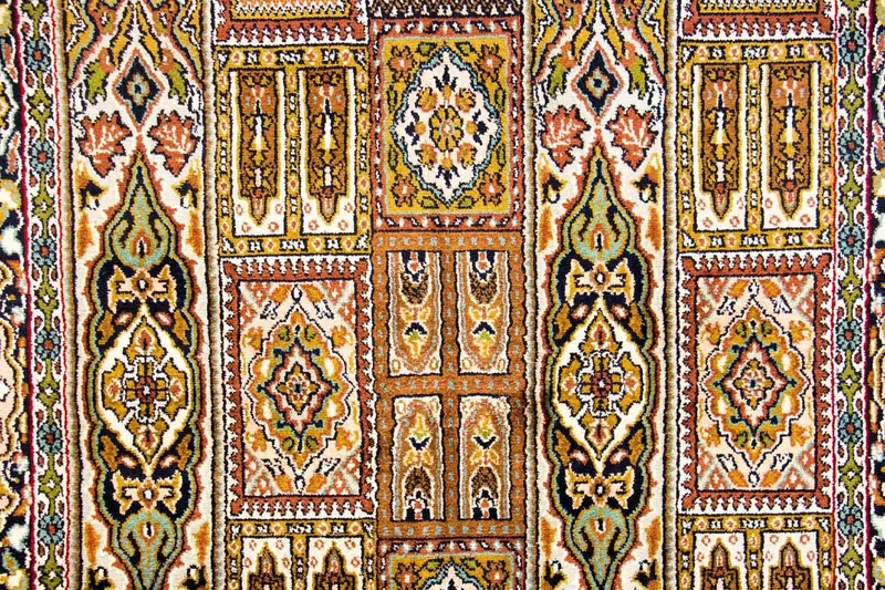 Kaschmir Seide Teppich 93x157cm - Orientteppich - mehrfarbig
