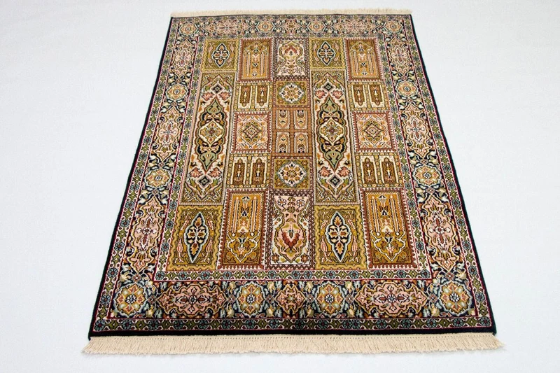 Kaschmir Seide Teppich 93x157cm - Orientteppich - mehrfarbig